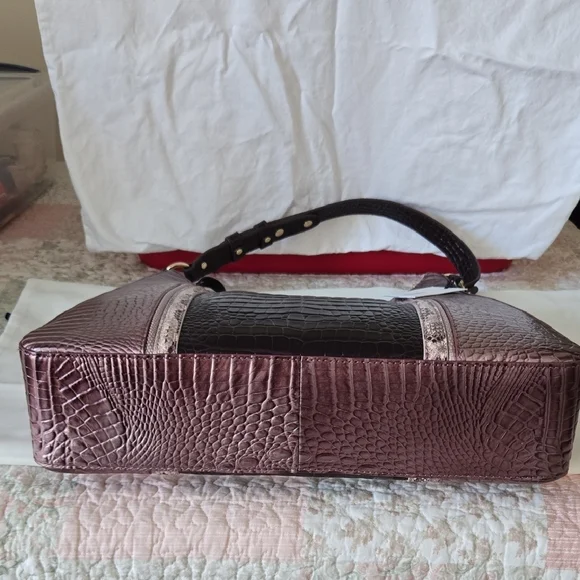 Brahmin Tabitha Shoulder Bag in Mellow Rose Jessamine. NWT RARE - Picture 9 of 16